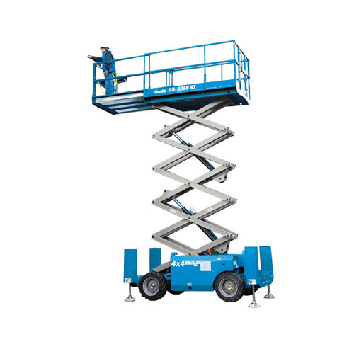 Diesel Scissor Lift 7.92m/26ft 4x4 - Equipment Hire & High Risk ...